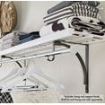 thumbnail image 2 of Closetmaid 241779 Premium Wood Shelving Hang Rod Support Hook, Satin Nickel, 2 of 3