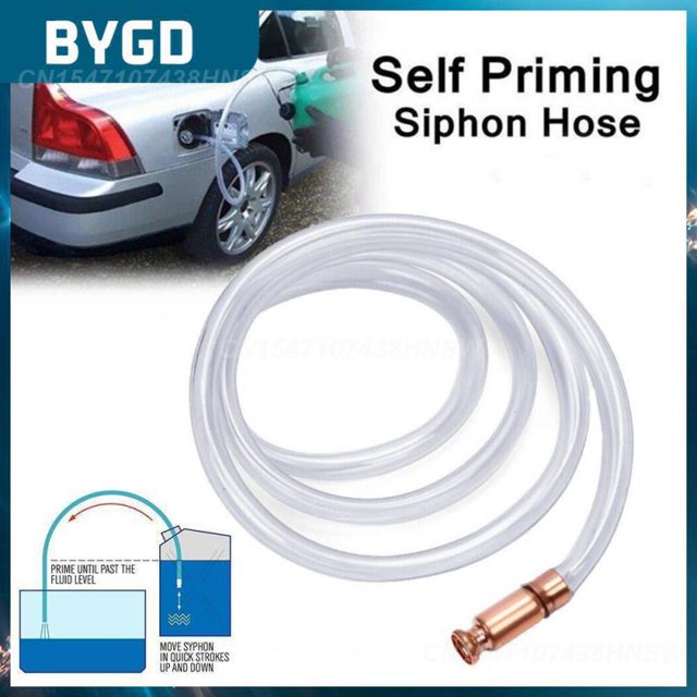 Gasoline Fuel Water Shaker Universal Siphon Oil Suction Device Portable Copper Siphon Filler Pipe Small Car AccessoriesCopper connectorUnited States He Qiyong unisex