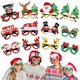 thumbnail image 1 of Gafas de Navidad, 12 piezas de gafas con purpurina para fiesta de Navidad, novedosos marcos de gafas navideñas para decoraciones de regalos de fiesta, lindas gafas de fiesta de árbol de Navidad de Pap, 1 of 7