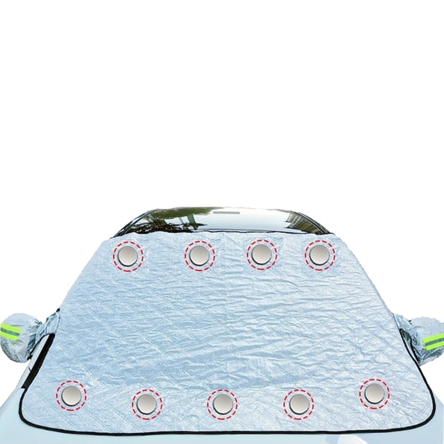 Cubierta De Parabrisas De Invierno Cubierta De Parabrisas De Automóvil Con Imán Cubierta De Escarcha Contra Sol Hielo Nieve Escarcha Polvo Noticed VI012200-02