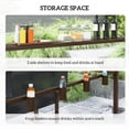 thumbnail image 5 of Outsunny 8' x 5' Hardtop Grill Gazebo, Outdoor BBQ Gazebo with Double Metal Roof, 2 Side Shelves and 4 Cup Holders for Patio Backyard Lawn Deck, 5 of 10