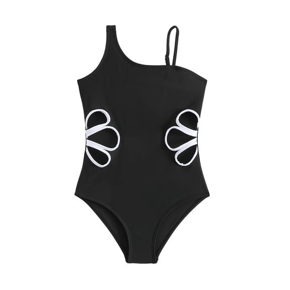 Swimsuit Solid One Piece Swimsuit Teen Bikini for Teenage Girls 8-9 Years Girls Fashion