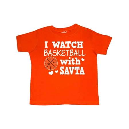 

Inktastic I Watch Basketball with Savta Gift Toddler Boy Girl T-Shirt