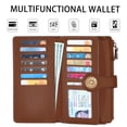 thumbnail image 3 of Cartera Travelambo de piel RFID de gran capacidad para mujer, 3 of 7