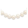 thumbnail image 4 of Sterling Silver Collier de perles de culture en eau douce blanc de 9-10mm (18 pouces), 4 of 4