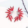 thumbnail image 1 of 1 par de pendientes de tuerca de alas coloridas, pendientes de piedra de cristal acrílico, Piercing para mujer, joyería de boda a la moda, regalo de Navidad, 1 of 3