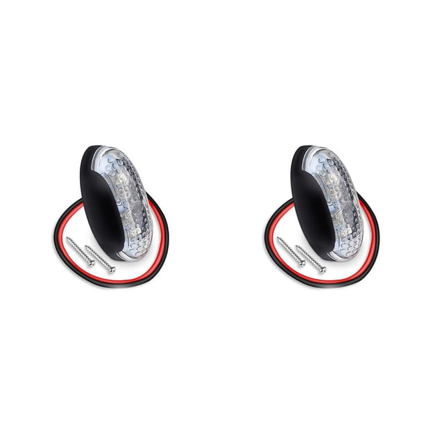 Speravity Luces de liquidación LED Indicadores de luz de marcador lateral impermeables profesionales Lámpara de advertencia de camión Luz roja 2piezas