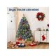 thumbnail image 1 of 6ft no-light artificial christmas tree con hinged branches y collapsible base - realistic premium spruce para home y oficina holiday decoration, 1 of 8