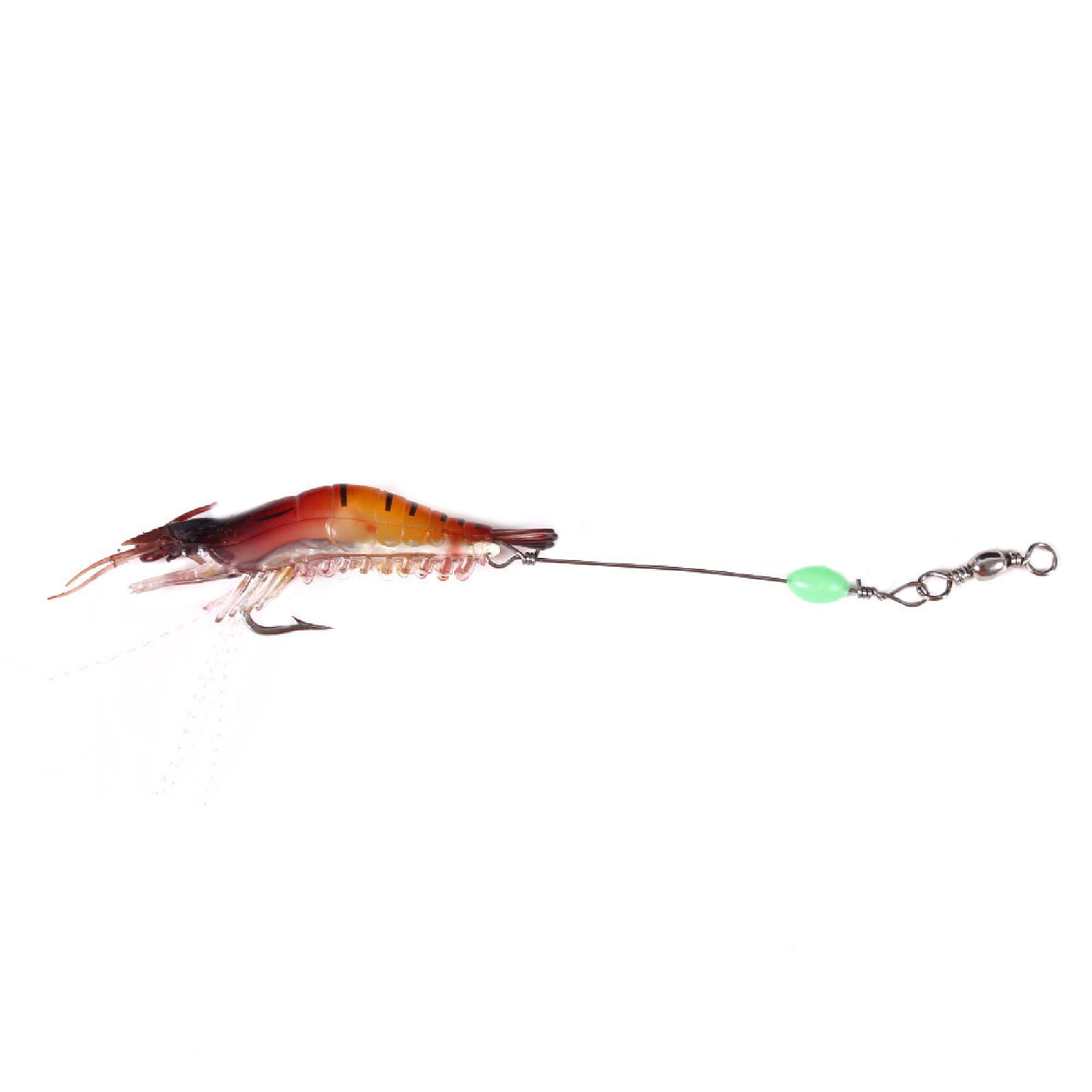 Grofry 8cm Luminous Plastic Simulation Soft Shrimp Fake Lure Faux Bait  Fishing Tackle 4 