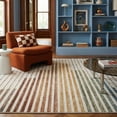 thumbnail image 1 of Rug Branch Eclipse Colorful Striped Rainbow Indoor Area Rug, White Beige, Abstract - Living Room, Bedroom, Dining Room, and Office, 1 of 6