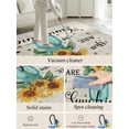 thumbnail image 5 of You Are My Sunshine Area Rug for Bedroom 5x7 Ft Retro Sunflower Bee Farm Super Soft fuzzy Throw Rug Non-Slip Fluffy Plush Indoor Floor Carpet for Living Room Nursery Home Decor, 5 of 8