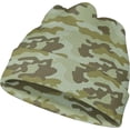 thumbnail image 1 of Tuque de Chasse Camouflage à Revers pour Hommes, Légère, Extérieure, Exercice, Décontractée, Douce, Chaude, Hiver, Bonnet, 1 of 5