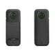 thumbnail image 4 of 2 juegos de películas protectoras, calcomanías de cámara de PVC antiarañazos, deformación de piel para Insta360 X3, 4 of 9