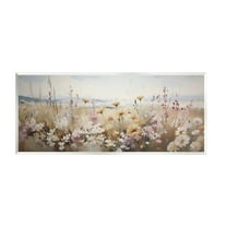 Stupell Industries Mountain Meadow Blooms Botanical & Floral Painting Unframed Art Print Wall Art, 17 x 7