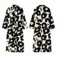 thumbnail image 3 of Unisex Coral Fleece Long Bathrobe – Thickened Winter Couple’s Robe Pajamas, 3 of 7