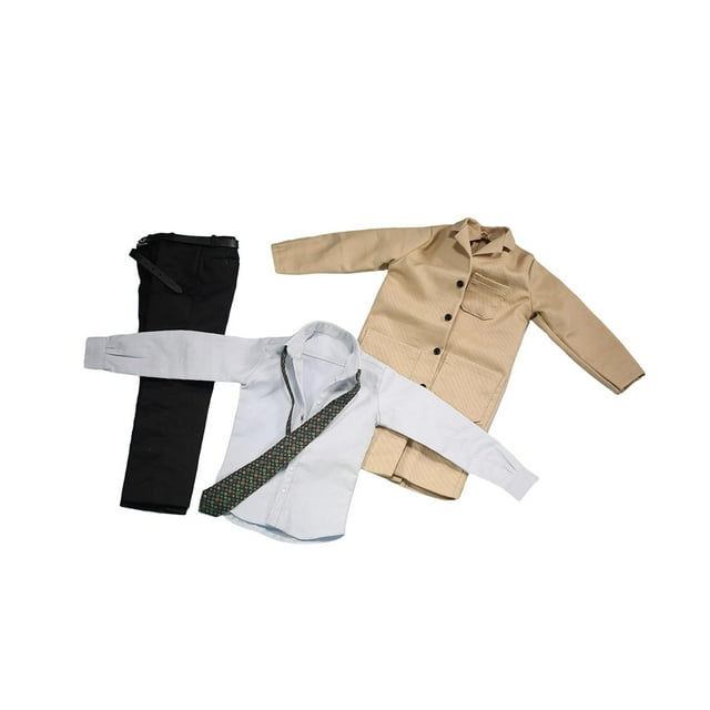 Figura masculina 1/6 Perfke Ropa traje completo cortavientos caqui