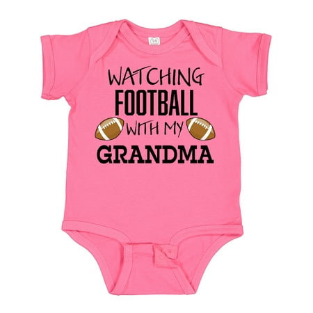 

Inktastic Watching Football with My Grandma Gift Baby Boy or Baby Girl Bodysuit