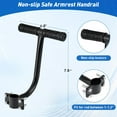 thumbnail image 6 of Bike Rear Seat Kit for Adults, Safety Carrier Bicycle Seat, Including Cushion and Backrest, Armrest Handrail, Footrests, Bell, Rear Bicycle Seat, 6 of 6