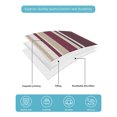 thumbnail image 5 of Rose Red Purple Stripes Twin XL Size Down Alternative Comforter,Lightweight Comforter Quilt Bedding Set with Pillow Shams Farmhouse Colorful Abstract Lines Bed Comforter Duvet Insert 68"x98", 5 of 7