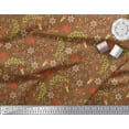 thumbnail image 2 of Soimoi Cotton Duck Fabric Leaves,Berries & Triangle Geometric Print Sewing Fabric Yard 42 Inch Wide, 2 of 3