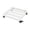 White, variant on Heavy Duty Metal Square Caddy with Locking Casters, 330Lbs Rolling Stand for Indoor Outdoor,Black