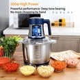 thumbnail image 5 of Food Processors,500W Powerful Small Meat Grinder & Food Chopper Electric Vegetable Chopper with One 8-Cups Bowl & S Blades for Meat/fish/Vegetable/Baby Food, 5 of 11