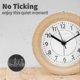 thumbnail image 3 of Classic Wooden Alarm Clock with Snooze, Silent Analog Display, Battery-Operated Night Light Desk Clock, Radiation-Free Design, 3 of 5