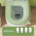 thumbnail image 4 of Reusable Toilet Seat Cover, Alternative to Toilet Seat Covers Disposable - Waterproof, Non-Slip, For Adults and Kidsgreen, 4 of 5