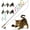 Forever Stick, Extra Toys and Strings, variant on Repounce Forever Stick - The Unbreakable Cat Wand Toy, Durable Cat Toy Wand, Extra Long Cat String Toy, Cat Fishing Pole Toy for Bored Indoor Adult Cats, Cat Stick Toy, Cat Feather Wand, Cat Teaser