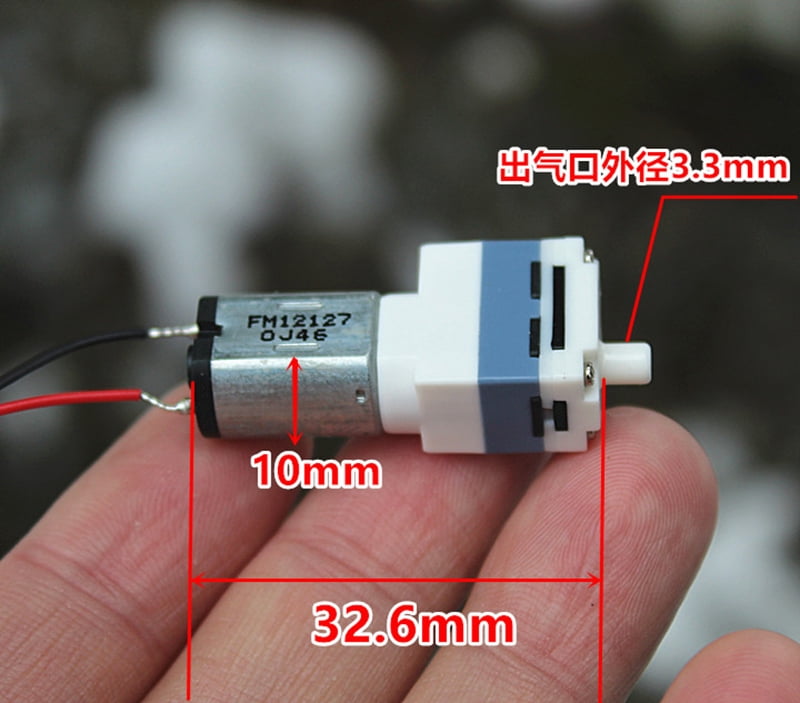 DC 3V 3.7V Mini Air Pump Small Micro Oxygen Pressure Pump Diaphragm Sphygmomanometer Blood Monitor Aquarium Water Fish Tank  DIY