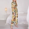 thumbnail image 3 of Sikiie Mushrooms And Rainbows Peace Women's Long-Sleeve Shirt and Full-Length Bottom Pajama Set (s-xxl)-Large, 3 of 7