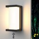 thumbnail image 1 of Outdoor wall light with motion sensor waterproof ip66 3000k for terrace garden corridor, 1 of 4