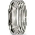 thumbnail image 4 of Titanium Polished And Satin 6mm Grooved Band (Size 7) Made In China tb329-7, 4 of 5