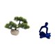 thumbnail image 5 of Árbol bonsái artificial,Bonsái artificial para decoración de escritorio o interior,Bonsái artificial,planta falsa en maceta.,Figura de pensador abstracto,Estatua de pensador, 5 of 8