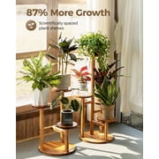 Bamworld 3 Tier Plant Stand Indoor For Multiple Plants, Corner Flower Shelf Plant Holder Display Rack Shelving for Patio Garden Balcony Bedroom Living Room