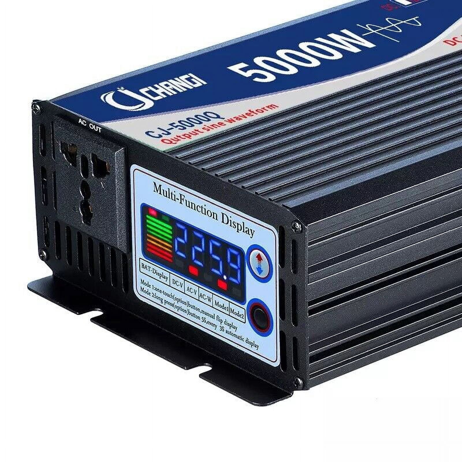 JIAN YA NA 4000W Pure Sine Wave Power Inverter DC 48V to AC 110V Converter for Car, Truck, Home, Vehicles, Boat, Power Converter