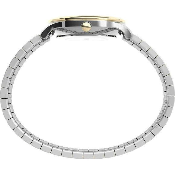 Timex Reloj moderno de fácil lectura para mujer de 32 mm - Caja de dos tonos Esfera blanca Timex Timex