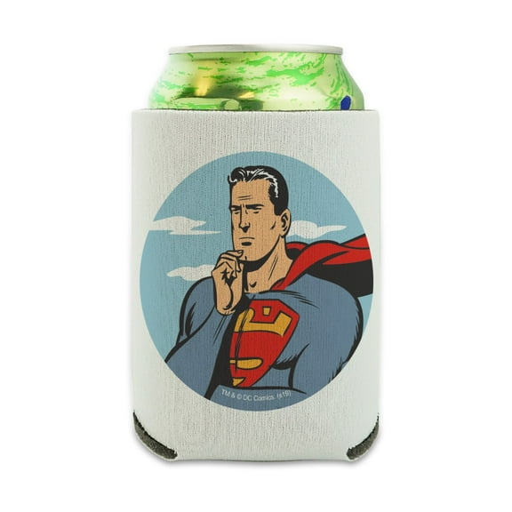 Superman Thinking Can Cooler - Drink Sleeve Hugger Collapsible Insulator - Beverage Insulated Holder