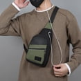 thumbnail image 5 of Chest Bag Crossbody 30cm, Adjustable Strap Multi Pocket for Sports Travel, Layered Compartment Reflective Night Safe, Lightweight Durable Fabric and Outdoor Daily Commute, 5 of 7