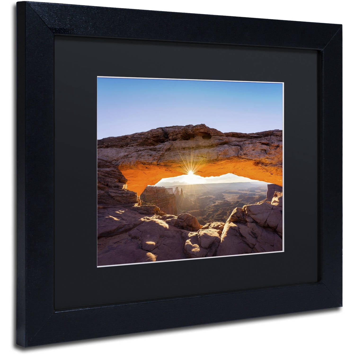 Trademark Fine Art "Lighted Frame" Canvas Art by Michael Blanchette Photography Black Matte, Black Frame