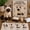 Black White, variant on PLPPYFS DIY Fabric Cats Craft Kit - Creative Handmade Art, Stitch Your Own Whimsical World Patchwork Sewing Set 3D Cute Animal for Making Ornament Adults Beginners, DIY Fabric Animal