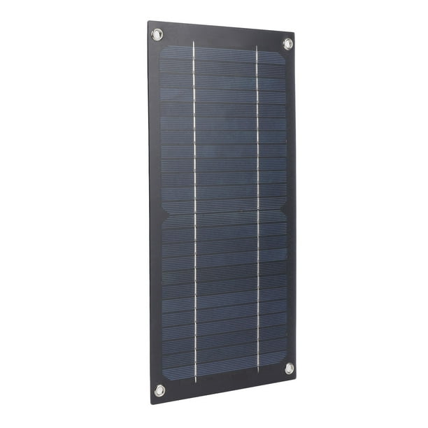Cargador de Panel Solar, Kit de Cargador Solar Portátil Ecológico Silicon Monocristalino Silicón Alta Eficiencia de Producción Para RV