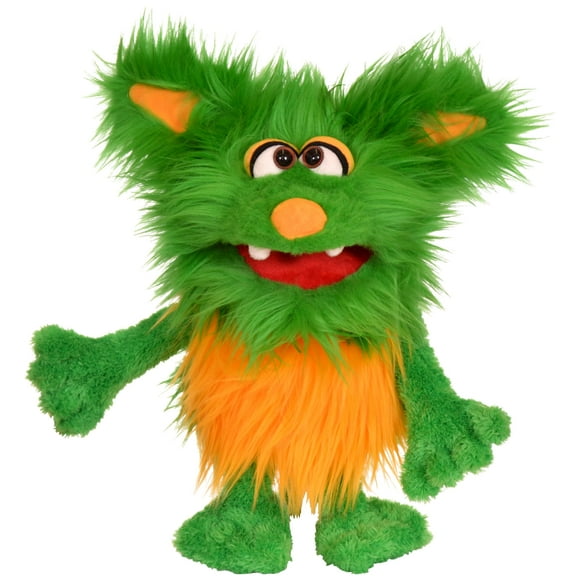 Puppet Nature Bound Rocky monstruo verde amigable de 40 cm