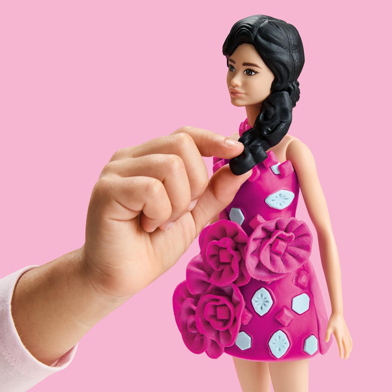 Play-Doh Beach Gems and Ribbons Glam, Make Designer Dolls Clothes, Toys for Kids 5 and up