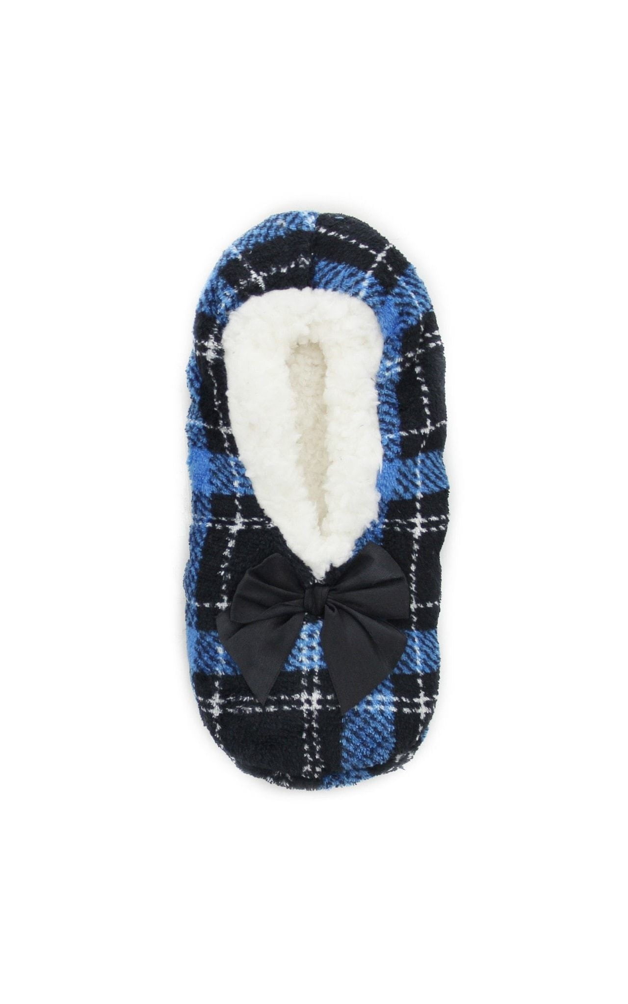 MeMoi Portrait Plaid SherpaLined Slippers Womens Female