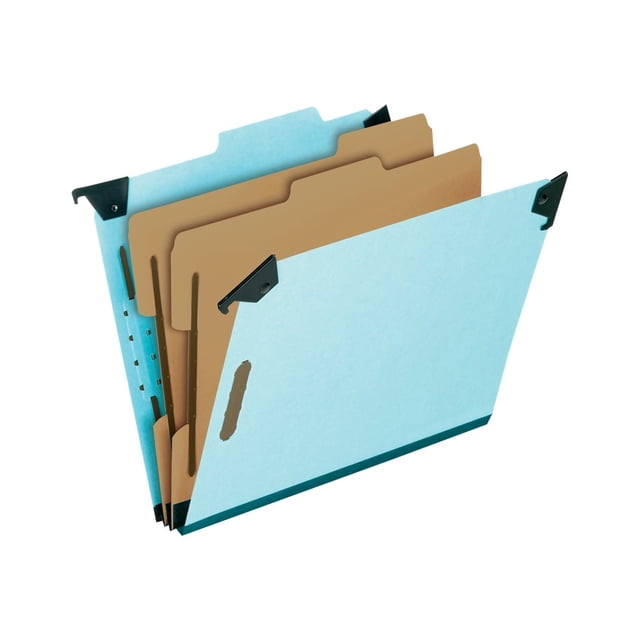 Pendaflex Hanging Classification Folder, Letter, Tabbed, Light Blue, 10 Pack