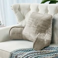 thumbnail image 4 of Home Soft Things DO-IT-YOURSELF Textured Velvet Bedrest Pillow  - Simply Taupe - 20" x 18" x 17", 4 of 8