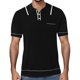 thumbnail image 1 of Gibobby Camisas Tipo Polo para Hombre Polo de algodón para hombre, ajuste regular(Negro,M), 1 of 5