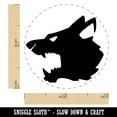 thumbnail image 2 of Ferocious Snarling Wolf Head Side Self-Inking Rubber Stamp Ink Stamper - UV Ink - Mini 1/2 Inch, 2 of 7