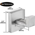 thumbnail image 5 of 2 piezas de gancho para colgar sobre la puerta, gancho para abrigo de acero inoxidable SUS304, toallero, gancho de pared de baño de estilo industrial moderno (negro), 5 of 5